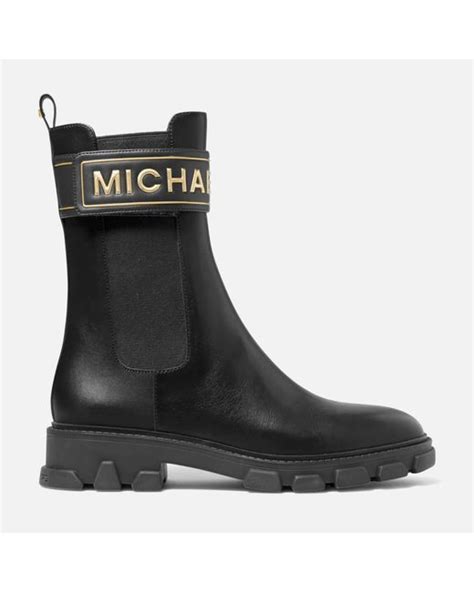 michael michael kors ridley leather chelsea boots|Michael Kors ridley leather boots.